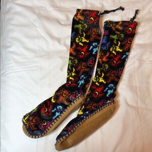 Grateful Dead Dancing Bears Slipper Socks